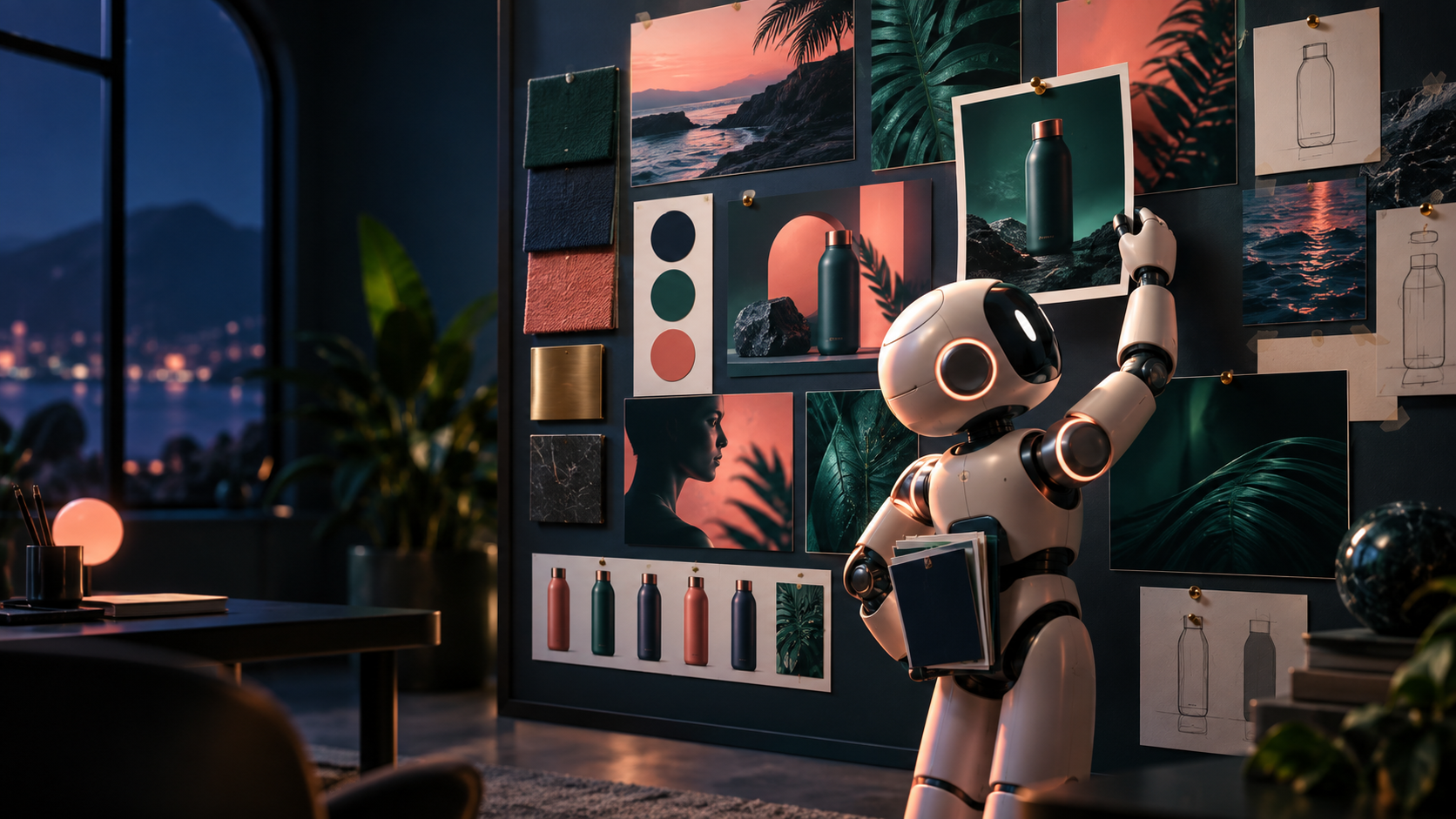 ByeBuy.ai artwork for References, Brand Systems, and Consistent Image Families