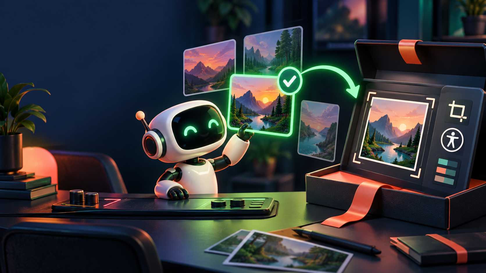 ByeBuy.ai artwork for Select, Review, and Deliver an Image That Can Actually Be Used