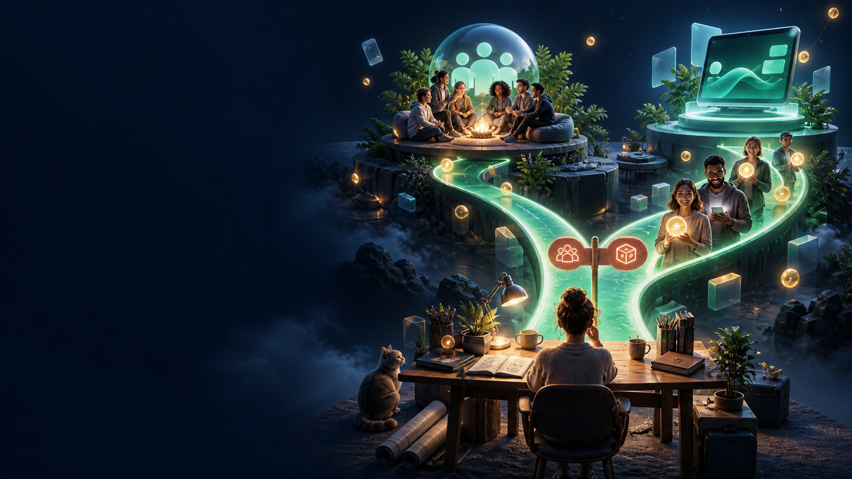 ByeBuy.ai artwork for Two Pathways: Product-Led or Community-Led (Choose One First)